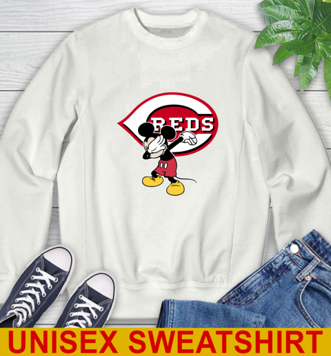 Cincinnati Reds MLB Baseball Dabbing Mickey Disney Sports Sweatshirt