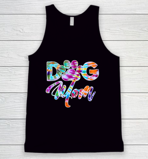 Dog Mom Shirt Tie Dye Dog Mom Apparel for Women Dog Lover Gifts Paw Tank Top