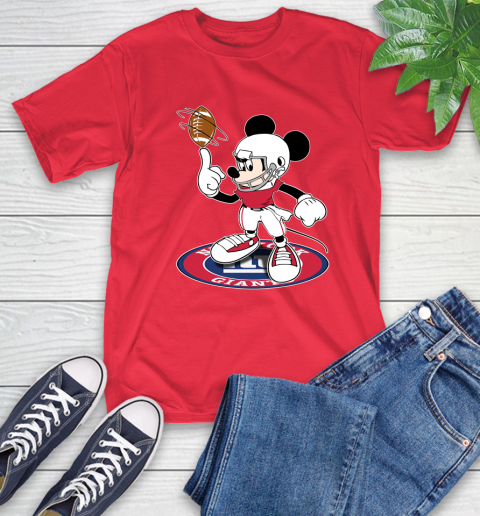 NFL Football New York Giants Cheerful Mickey Disney Shirt T-Shirt 11
