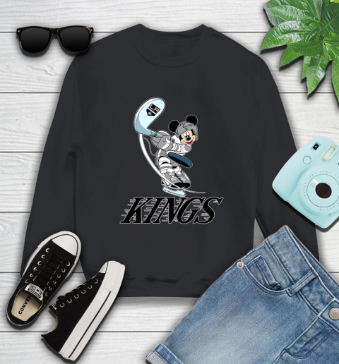 NHL Hockey Los Angeles Kings Cheerful Mickey Mouse Shirt Sweatshirt