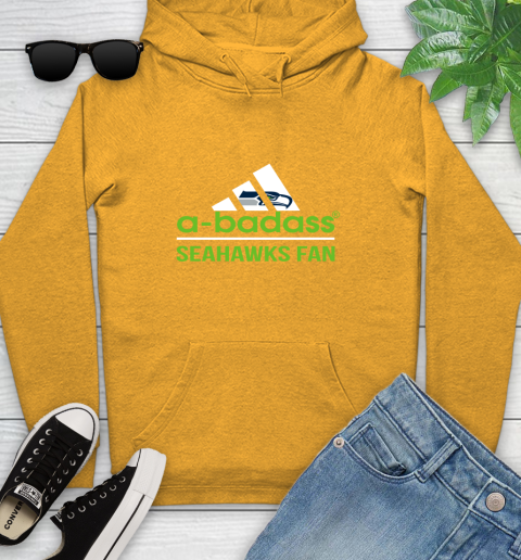 NFL A Badass Seattle Seahawks Fan Adidas Football Sports Youth Hoodie 2