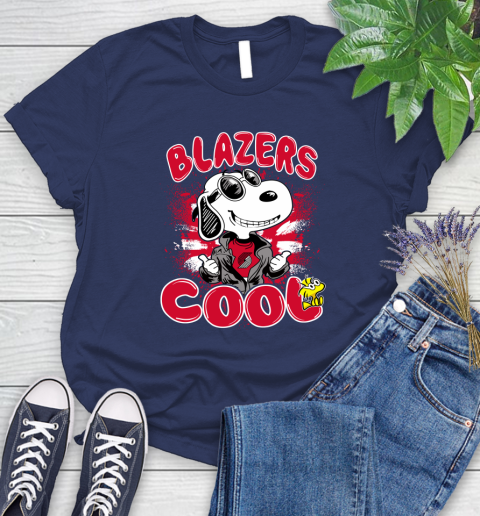 NBA Basketball Portland Trail Blazers Cool Snoopy Shirt Women's T-Shirt 12