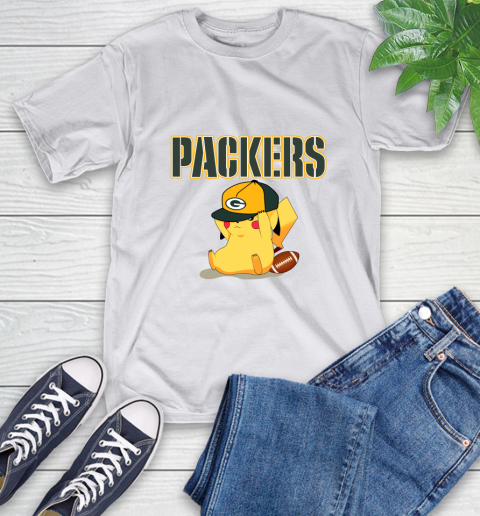 NFL Pikachu Football Sports Green Bay Packers T-Shirt 12