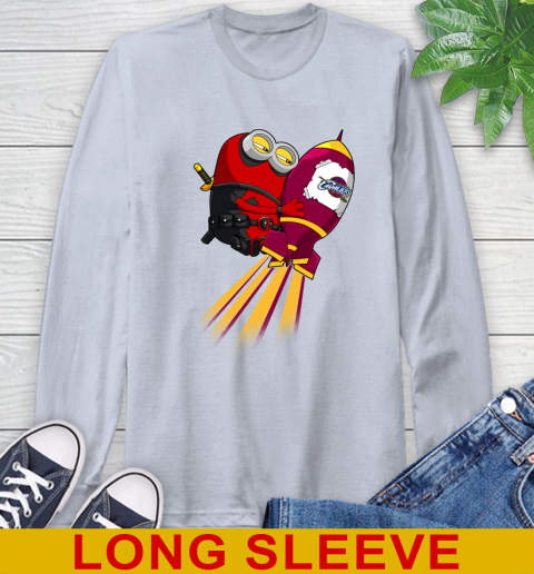 NBA Basketball Cleveland Cavaliers Deadpool Minion Marvel Shirt Long Sleeve T-Shirt 6