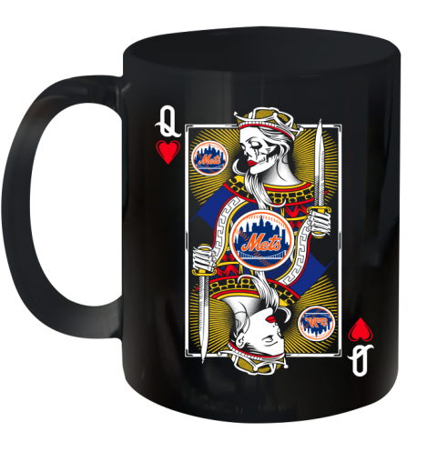 MLB Baseball New York Mets The Queen Of Hearts Card Shirt Ceramic Mug 11oz