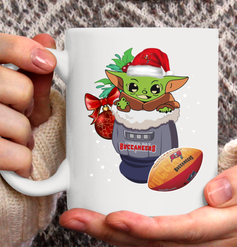 Tampa Bay Buccaneers Christmas Baby Yoda Star Wars Funny Happy NFL Ceramic Mug 11oz 4