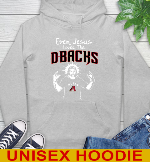 Arizona Diamondbacks MLB Baseball Even Jesus Loves The Dbacks Shirt Hoodie 6