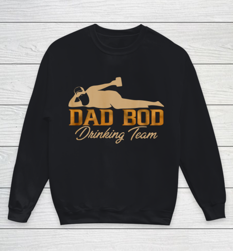 Dad Bod Drinking Team Father Beer Drinker Retro Vintage Funny Youth Sweatshirt