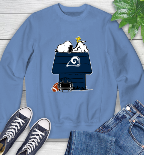 Los Angeles Rams NFL Football Snoopy Woodstock The Peanuts Movie Sweatshirt 11