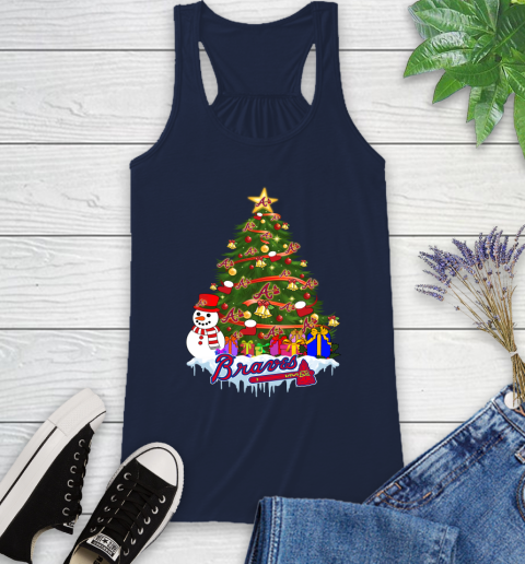 Atlanta Braves Merry Christmas MLB Baseball Sports Racerback Tank 12