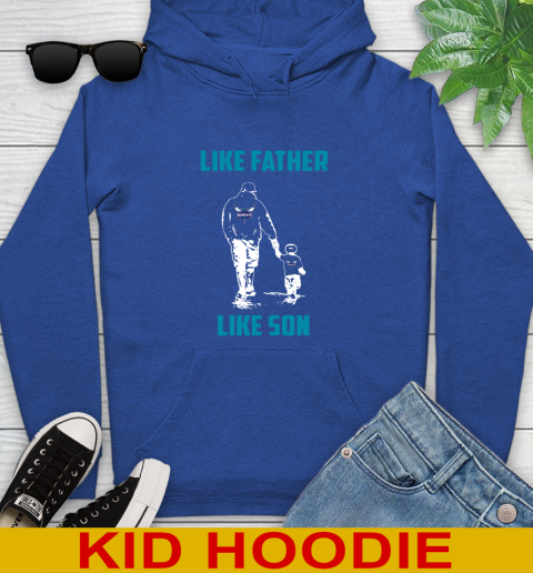 Charlotte Hornets NBA Basketball Like Father Like Son Sports Youth Hoodie 10