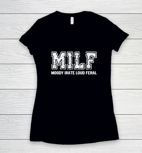 MILD Moody Irate Loud Feral Women's V-Neck T-Shirt
