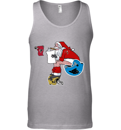 uxsn santa claus tampa bay buccaneers shit on other teams christmas unisex tank 17 front sport grey
