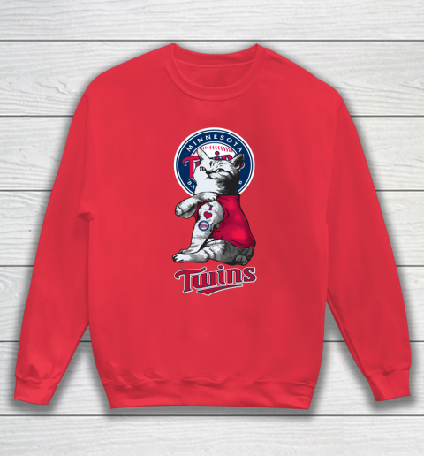 MLB Baseball My Cat Loves Minnesota Twins Sweatshirt 7