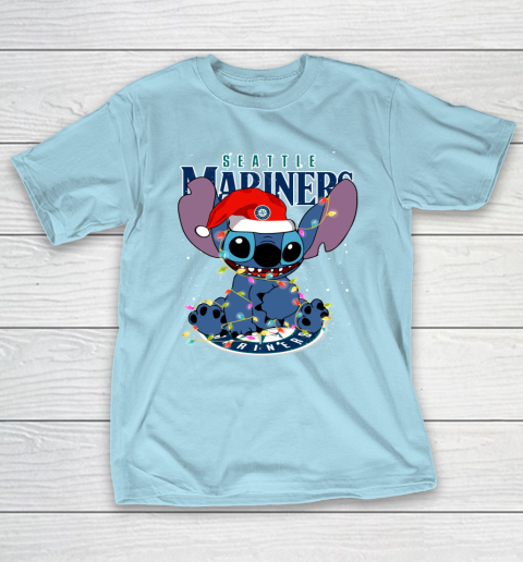 Seattle Mariners MLB noel stitch Baseball Christmas T-Shirt 10