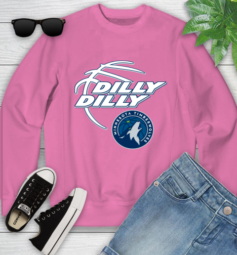 NBA Minnesota Timberwolves Dilly Dilly Basketball Sports Youth Sweatshirt 7