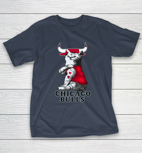 NBA Basketball My Cat Loves Chicago Bulls T-Shirt 3