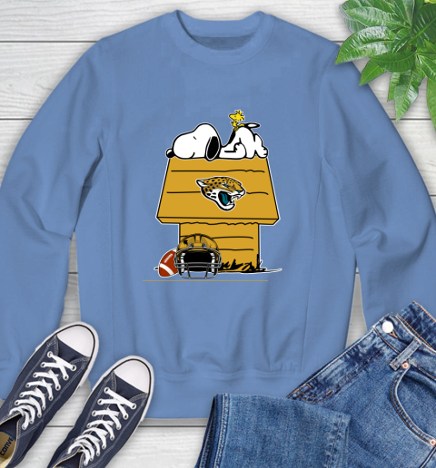 Jacksonville Jaguars NFL Football Snoopy Woodstock The Peanuts Movie Sweatshirt 11