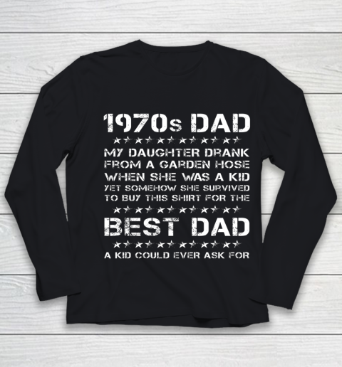 Funny 1970s Dad Girl Dad Father's Day Youth Long Sleeve