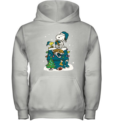 A Happy Christmas With Jacksonville Jaguars Snoopy Youth Hoodie