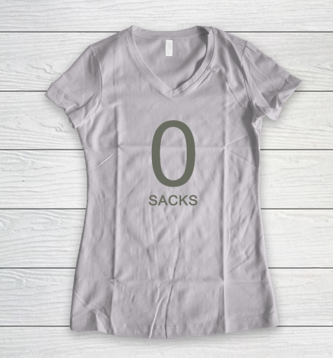 0 Sacks Put It On At Women's V-Neck T-Shirt