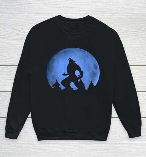 Werewolf Blue Moon wolf full moon on Halloween costume 2020 Youth Sweatshirt