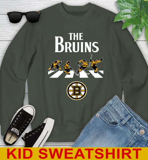 NHL Hockey Boston Bruins The Beatles Rock Band Shirt Youth Sweatshirt 8