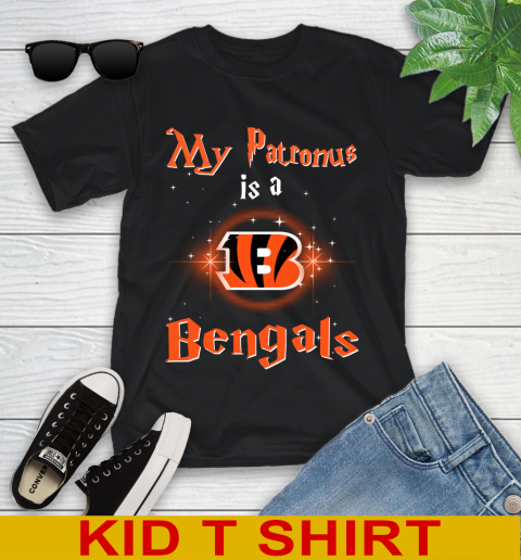 NFL Football Harry Potter My Patronus Is A Cincinnati Bengals Youth T-Shirt