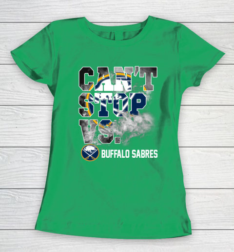 NHL Buffalo Sabres Hockey Can't Stop Vs Women's T-Shirt 5