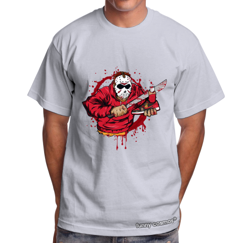 Air Jordan 1 CNY Matching Sneaker Shirt Jason Voorhees Red And Black Sneaker Black Shirt