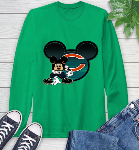 NFL Chicago Bears Mickey Mouse Disney Football T Shirt Long Sleeve T-Shirt 7