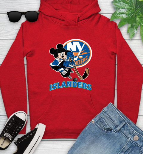 NHL New York Islanders Mickey Mouse Disney Hockey T Shirt Youth Hoodie 11