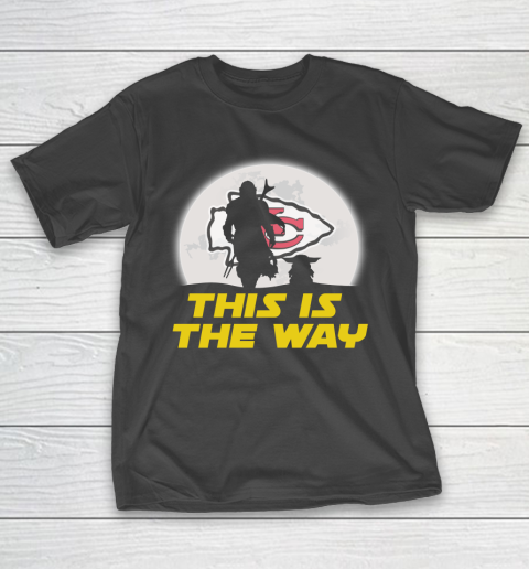 Kansas City Chiefs NFL Football Star Wars Yoda And Mandalorian This Is The Way T-Shirt