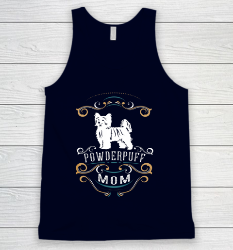 Dog Mom Shirt Powderpuff Mom Chinese Crested Dog Tank Top 2