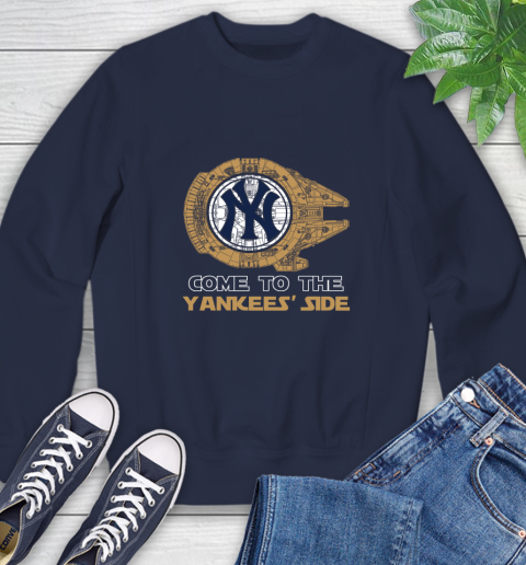 MLB Come To The New York Yankees Sox Side Star Wars Baseball Sports Sweatshirt 2