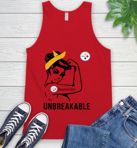 NFL Pittsburgh Steelers Girl Unbreakable Football Sports Tank Top 4