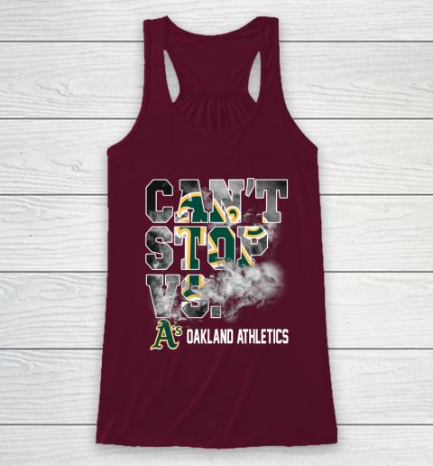 MLB Oakland Athletics Baseball Can't Stop Vs Athletics Racerback Tank 2