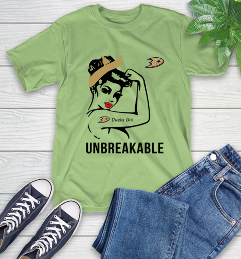 NHL Anaheim Ducks Girl Unbreakable Hockey Sports T-Shirt 9