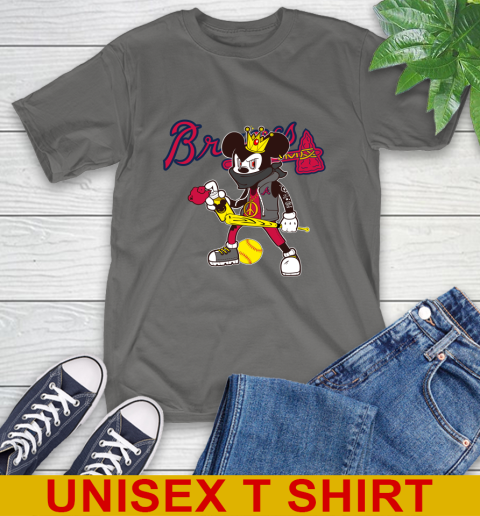 Atlanta Braves MLB Baseball Mickey Peace Sign Sports T-Shirt 8