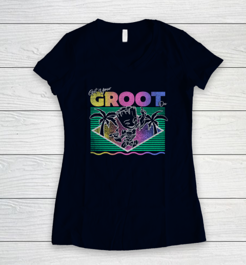 Get Your Groot On Women's V-Neck T-Shirt 2