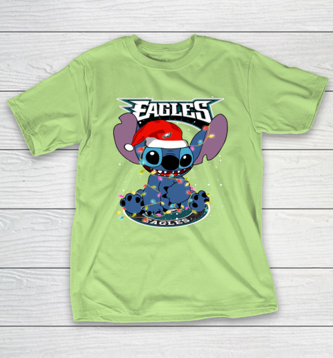 Philadelphia Eagles NFL Football noel stitch Christmas T-Shirt 6