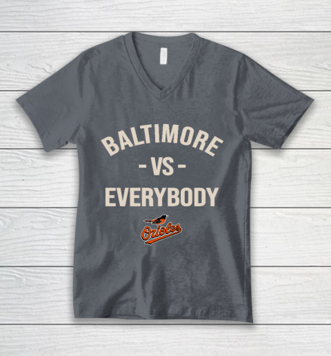 Baltimore Orioles Vs Everybody V-Neck T-Shirt 4