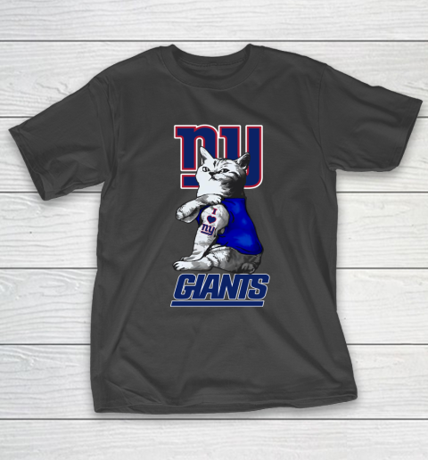 NFL Football My Cat Loves New York Giants T-Shirt