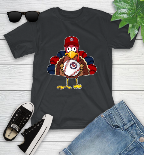 Washington Nationals Turkey thanksgiving Youth T-Shirt 2