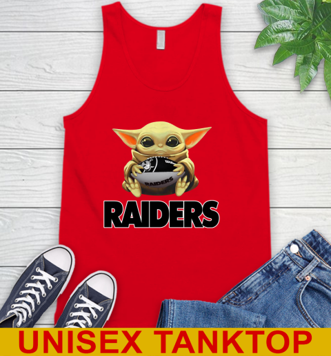 NFL Football Oakland Raiders Baby Yoda Star Wars Shirt Tank Top 6