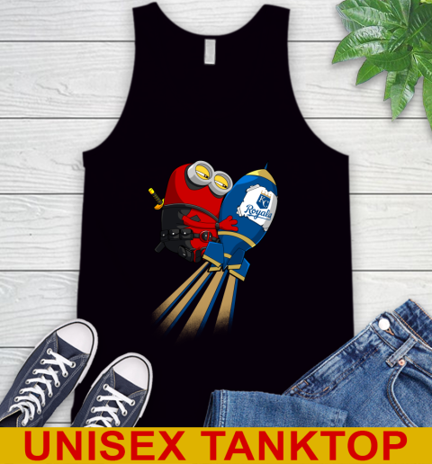 MLB Baseball Kansas City Royals Deadpool Minion Marvel Shirt Tank Top