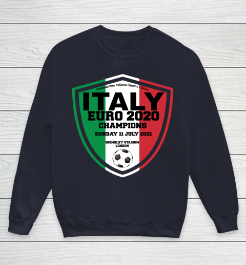 Italy Football Italian Football Forza Italia Champions Euro 2020 Youth Sweatshirt 2