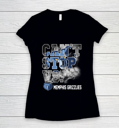 NBA Memphis Grizzlies Basketball Can't Stop Vs Women's V-Neck T-Shirt