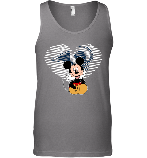NFL Los Angeles Rams The Heart Mickey Mouse Disney Football T Shirt lz0YzYUM17T unisex tank 17 95 151514 front graphite heather
