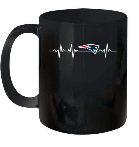 New England Patriots NFL Football Heart Beat Shirt Ceramic Mug 11oz